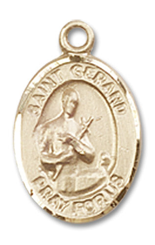 14kt Gold Saint Gerard Majella Medal