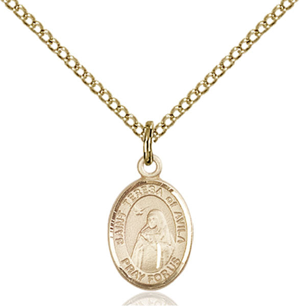 14kt Gold Filled Saint Teresa of Avila Pendant