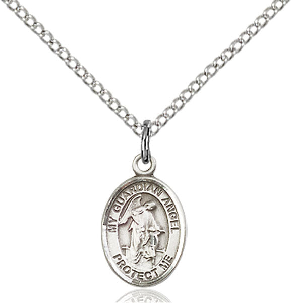 Sterling Silver Guardian Angel Pendant