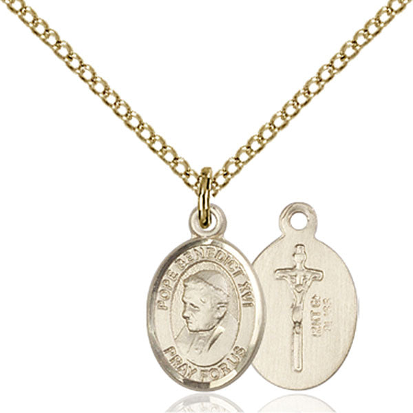 14kt Gold Filled Pope Benedict XVI Pendant