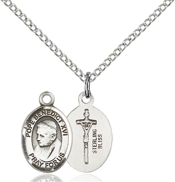 Sterling Silver Pope Benedict XVI Pendant