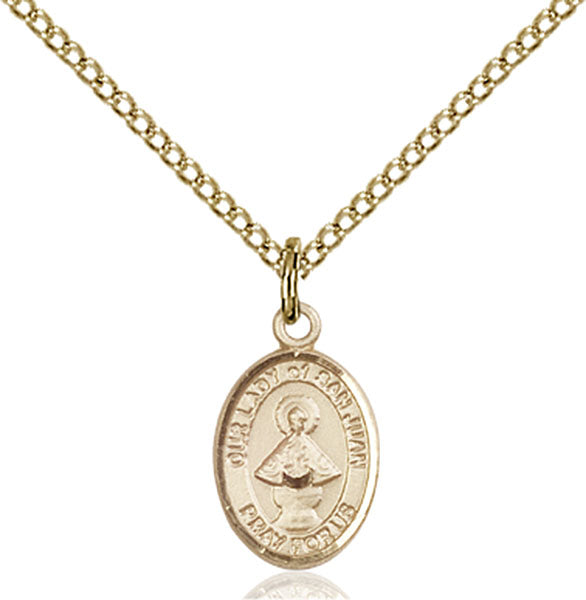 14kt Gold Filled Our Lady of San Juan Pendant