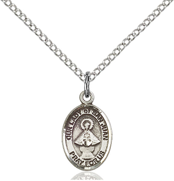 Sterling Silver Our Lady of San Juan Pendant
