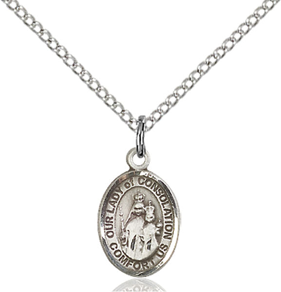 Sterling Silver Our Lady of Consolation Pendant