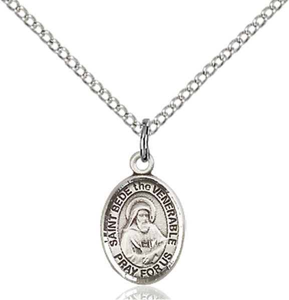 Sterling Silver Saint Bede the Venerable Pendant