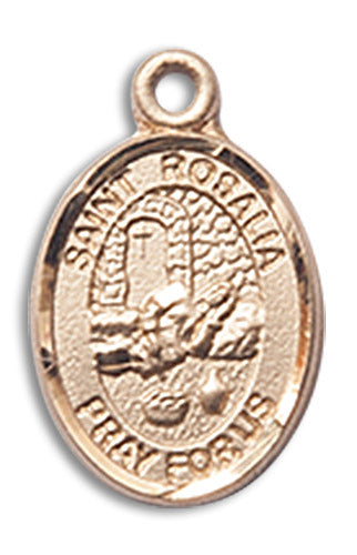 14kt Gold Saint Rosalia Medal