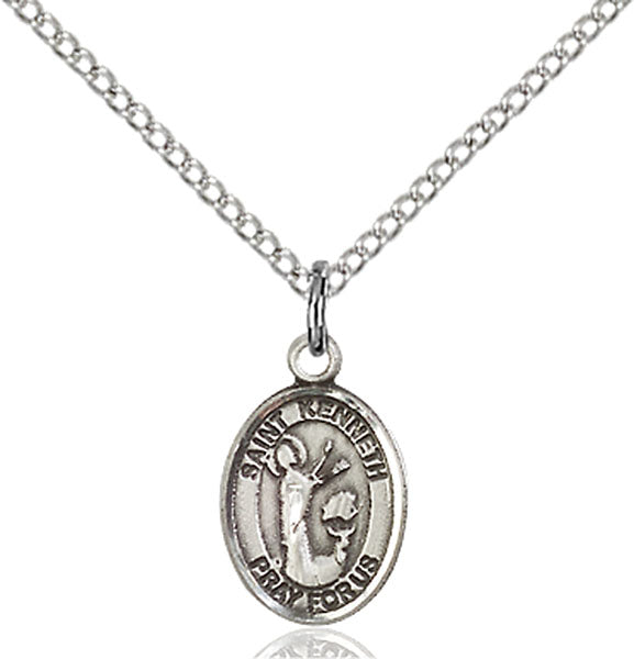 Sterling Silver Saint Kenneth Pendant