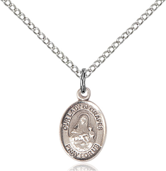 Sterling Silver Our Lady Of Grapes Pendant