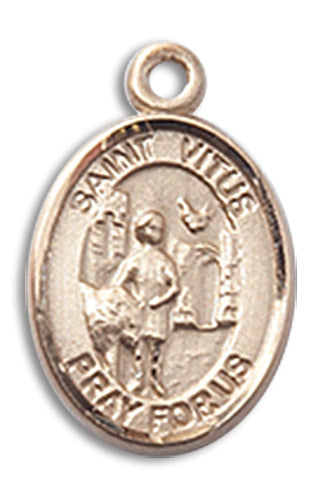 14kt Gold Saint Vitus Medal