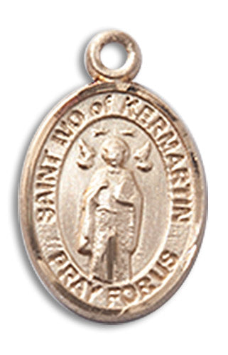 14kt Gold Saint Ivo Medal