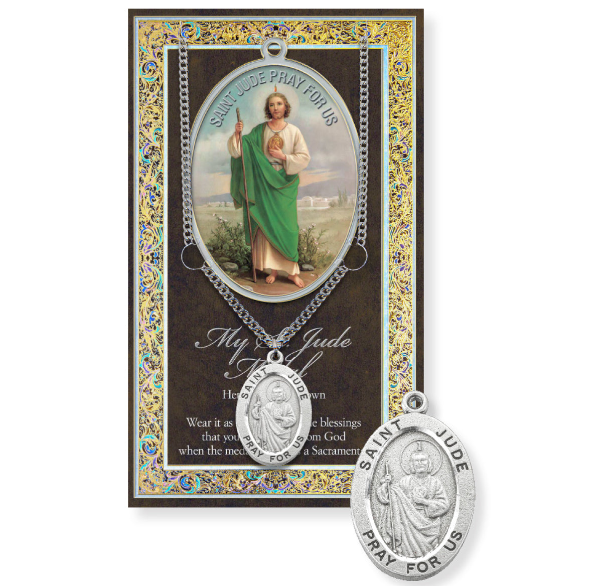 Saint Jude Biography Pamphlet and Patron Saint Medal