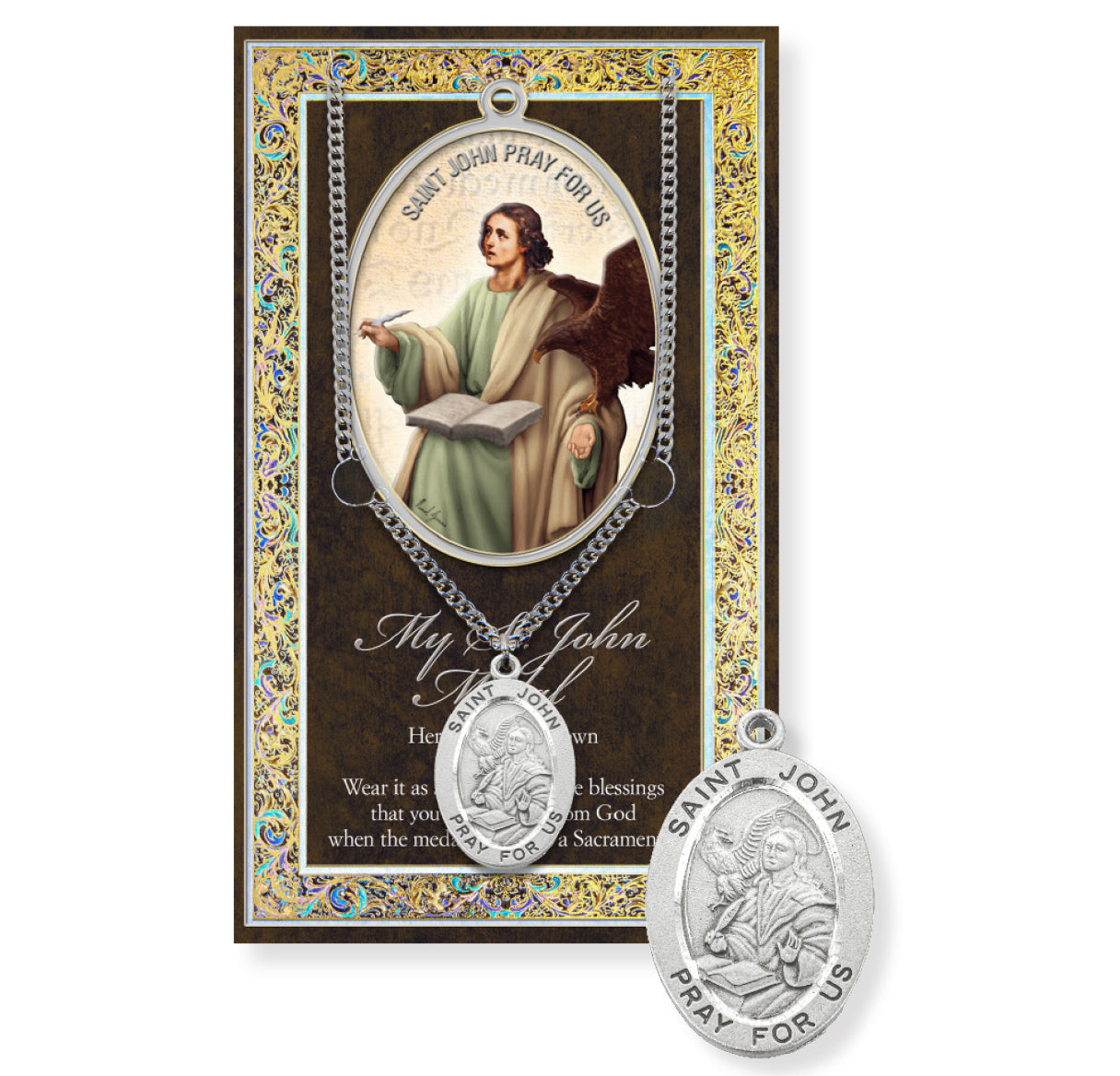 Saint John Biography Pamphlet and Patron Saint Medal