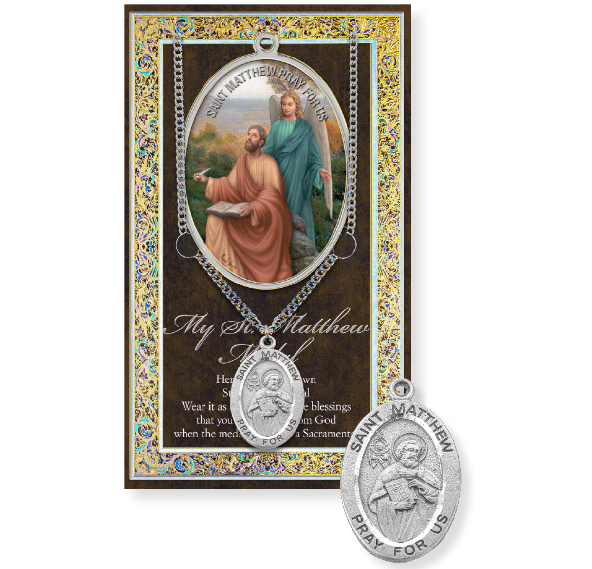 Saint Matthew Biography Pamphlet and Patron Saint Medal