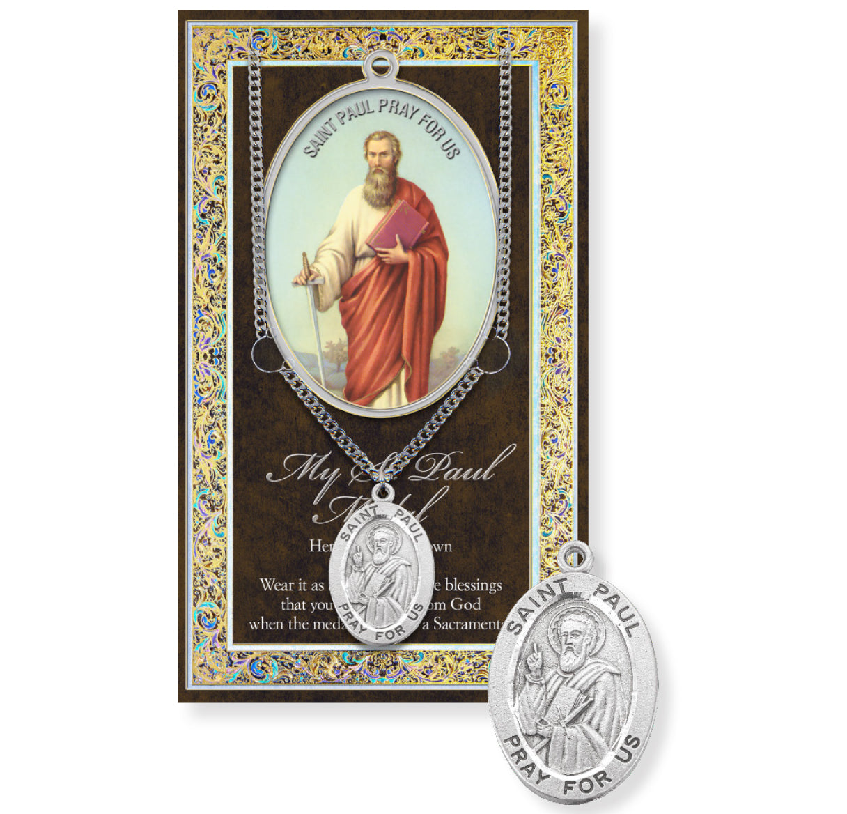 Saint Paul Biography Pamphlet and Patron Saint Medal
