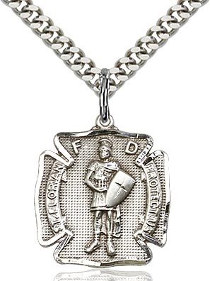 ST FLORIAN MEDAL STERLING SILVER