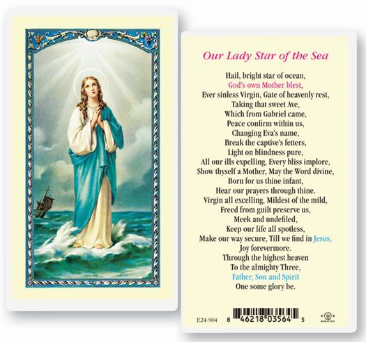 Our Lady Star Of The Sea Holy Cards – The Catholic Shop