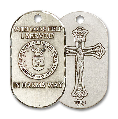 Sterling Silver Air Force Pendant