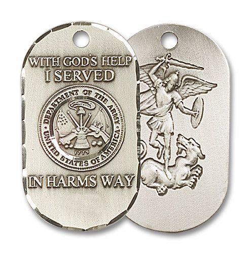 Sterling Silver Army Pendant