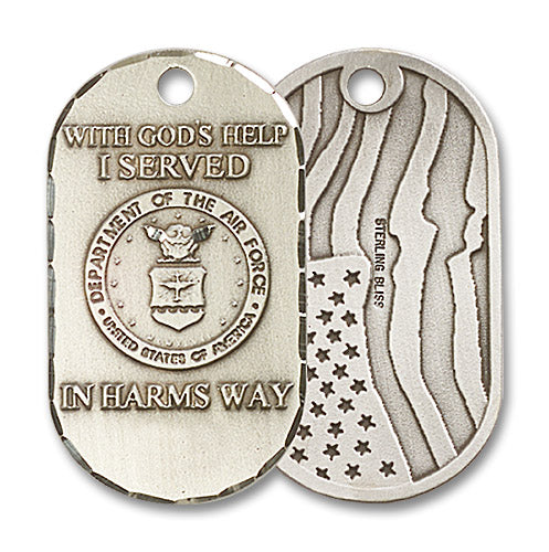Sterling Silver Air Force Pendant