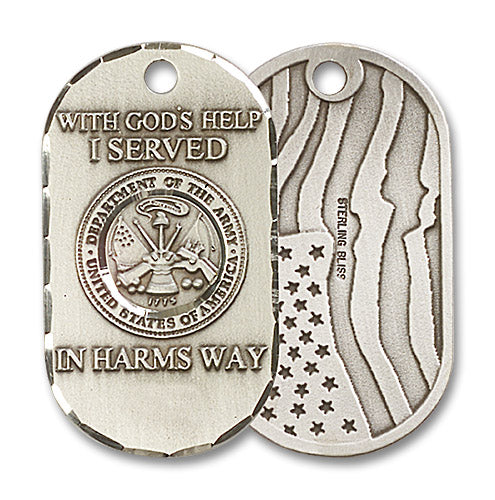 Sterling Silver Army Pendant