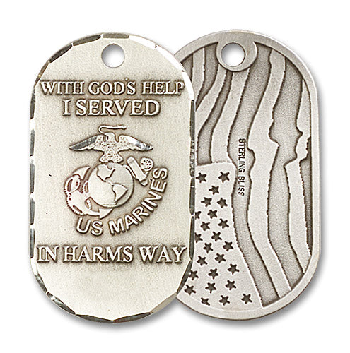 Sterling Silver Marines Pendant