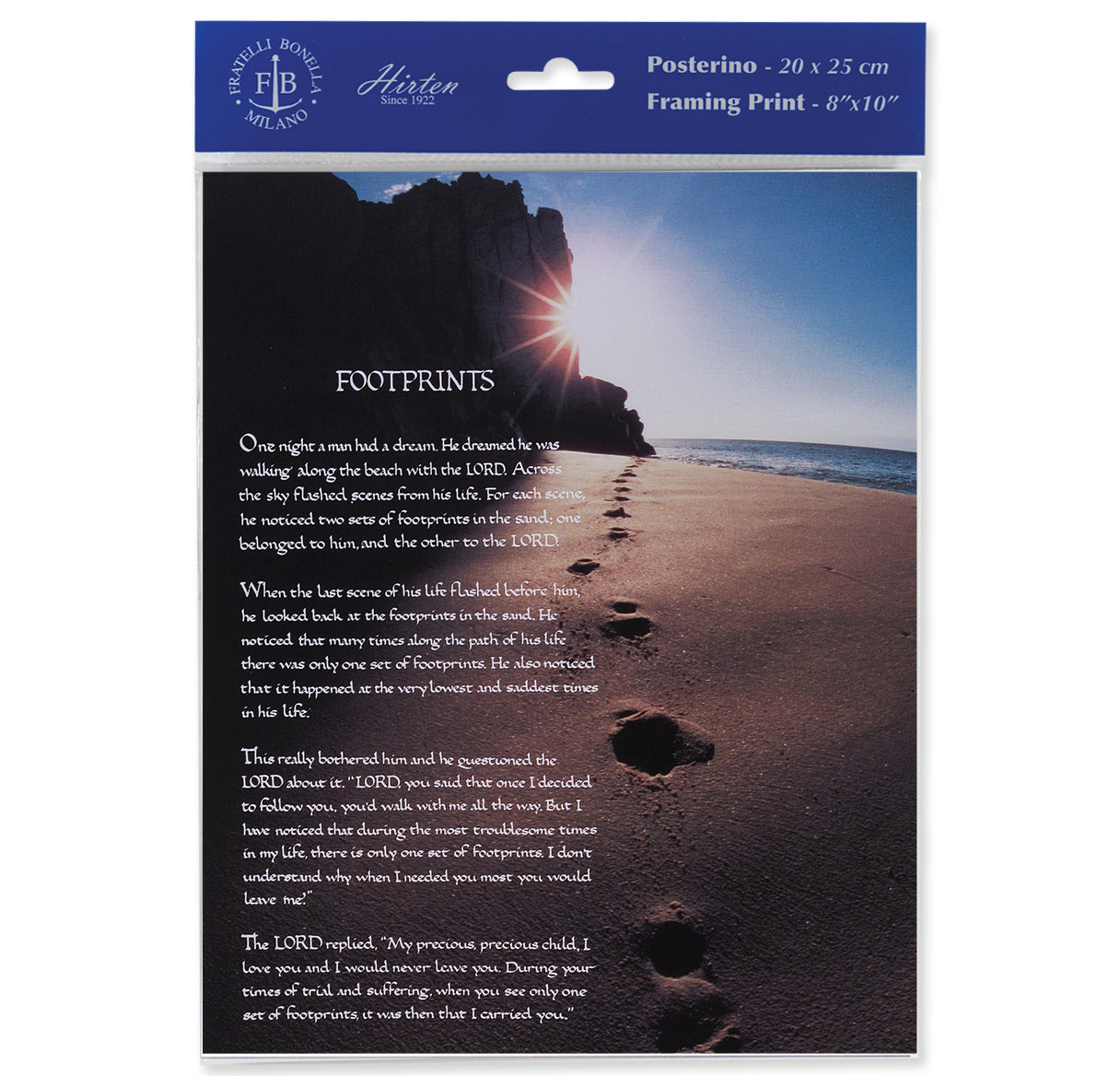 Footprints Mercy Print (Pack of 3)