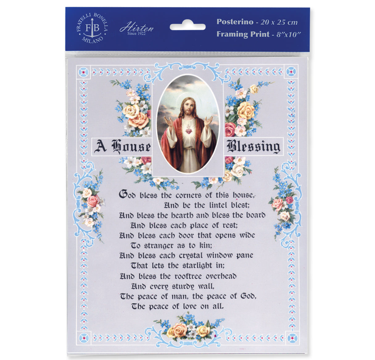 House Blessing - Sacred Heart of Jesus Print (Pack of 3)