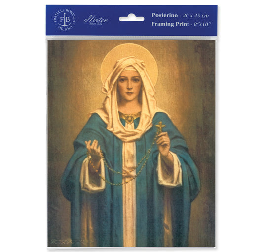Our Lady of the Rosary Print (Pack of Three)