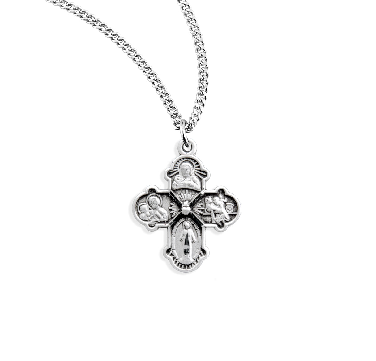 Sterling Silver 4-Way Medal