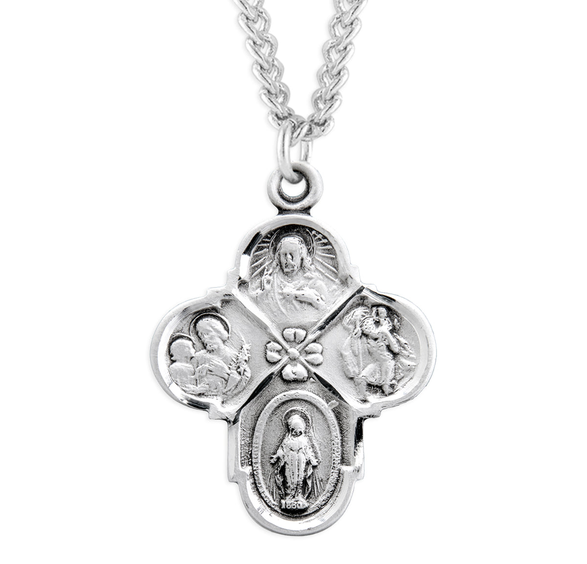 Sterling Silver Miraculous Scapular Medal