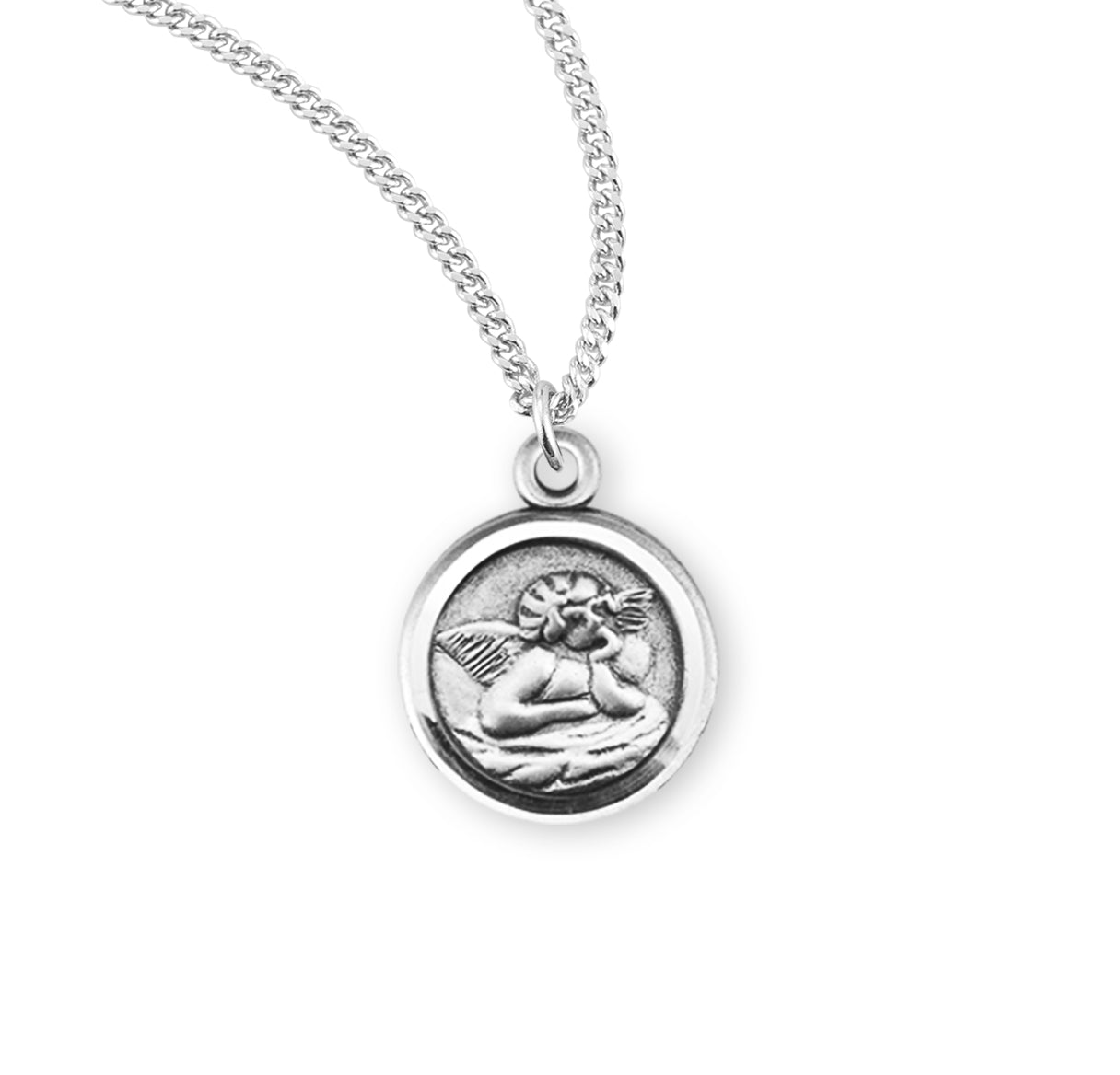 Saint Michael Oval Sterling Silver Medal The Catholic Shop