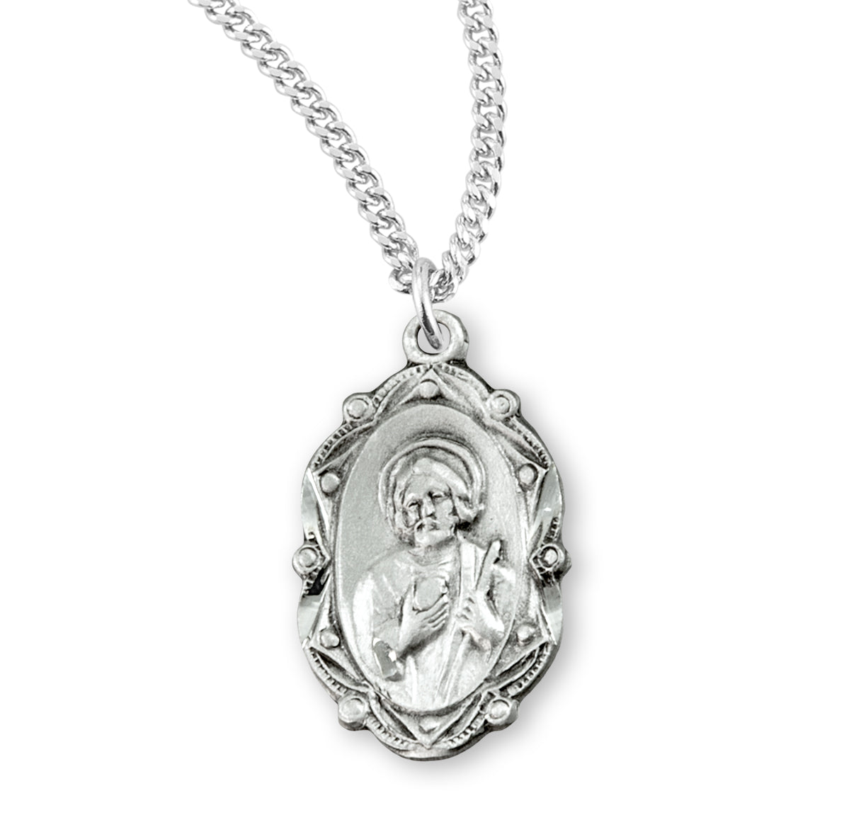 Saint Therese of Lisieux Cut Out Sterling Silver Medal