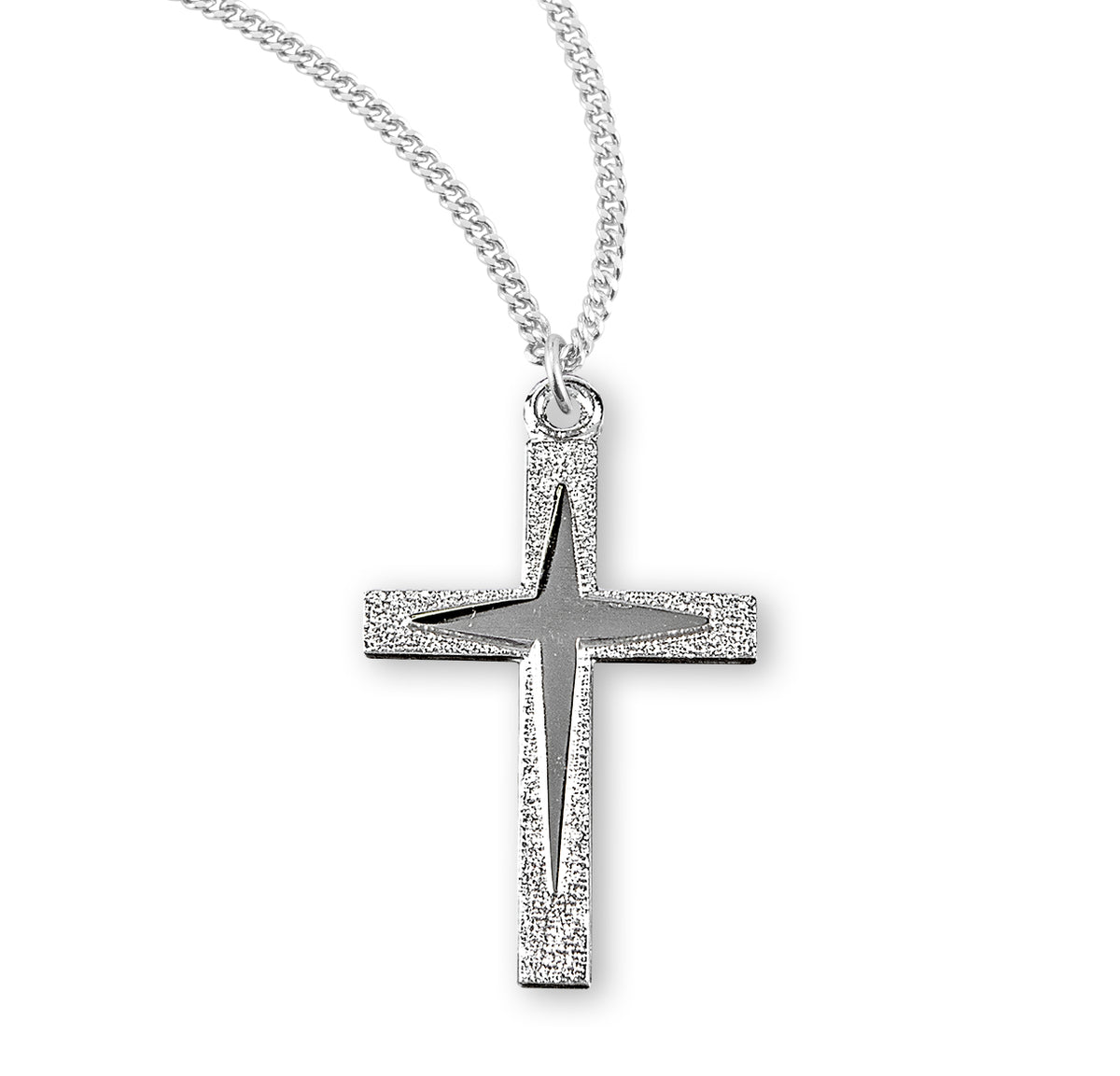 Sterling Silver Cross with a Gold Plated Robe