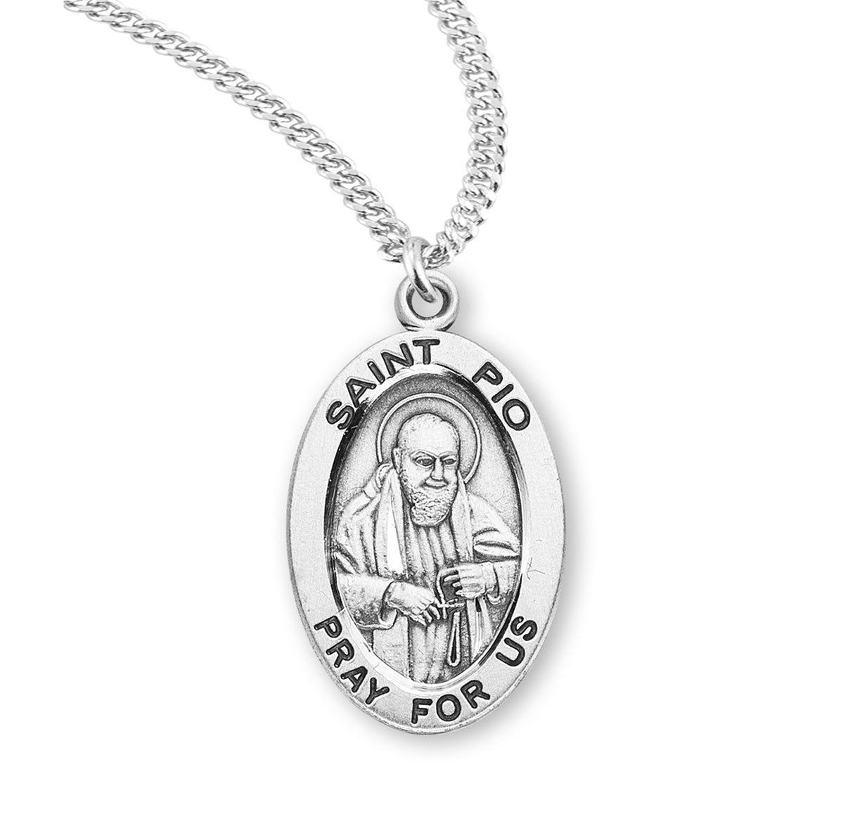 Patron Saint Richard Oval Sterling Silver Medal – The Catholic Shop