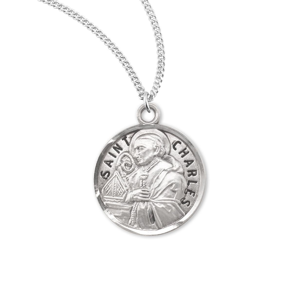 Patron Saint David Round Sterling Silver Medal – The Catholic Shop