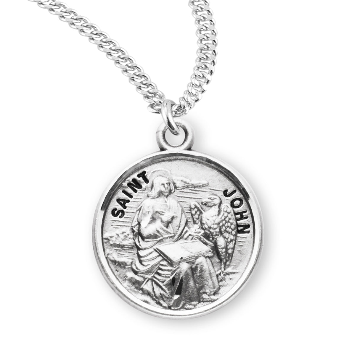 Patron Saint John the Baptist Round Sterling Silver Medal – The ...