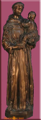 Saint Anthony And Child Statue