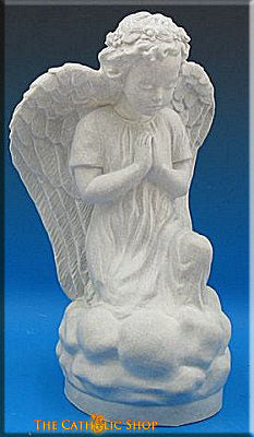 Kneeling Guardian Angel Outdoor Garden Statue