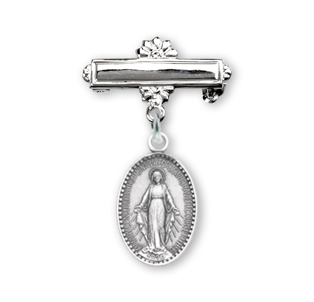 Sterling Silver Baby Miraculous Pin