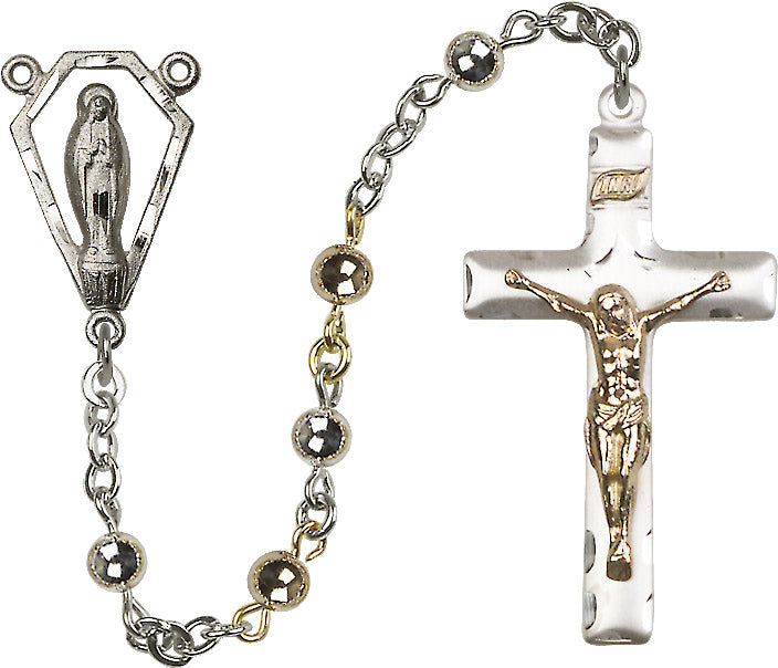 5mm Sterling Silver Round Rosary