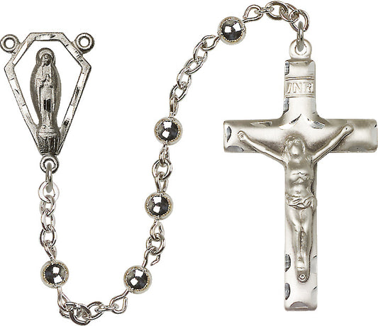 5mm Sterling Silver Round  Rosary