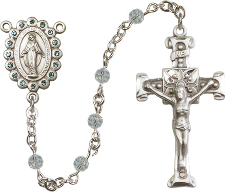 6mm Lt. Azore Swarovski Rosary