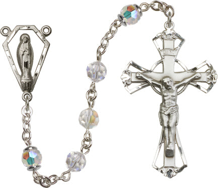 6mm Crystal Swarovski, Austrian Tin Cut Aurora Bo