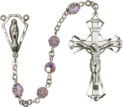 6mm Light Amethyst Swarovski, Austrian Tin Cut Au