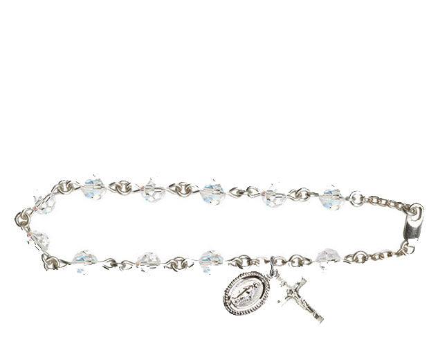 6mm Crystal Swarovski Rosary Bracelet