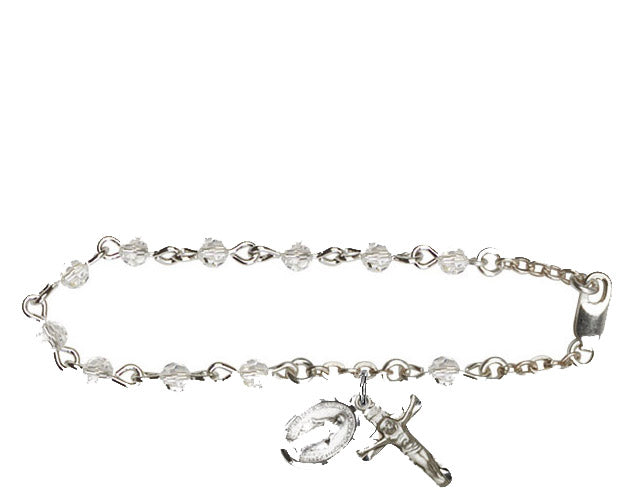 4mm Crystal Swarovski Rosary Bracelet