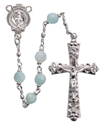 Light Green Jade Round Rosary