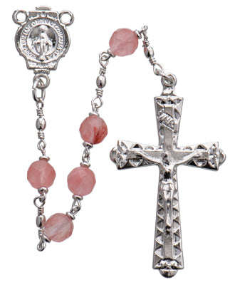 Rose Quartz Round Rosary
