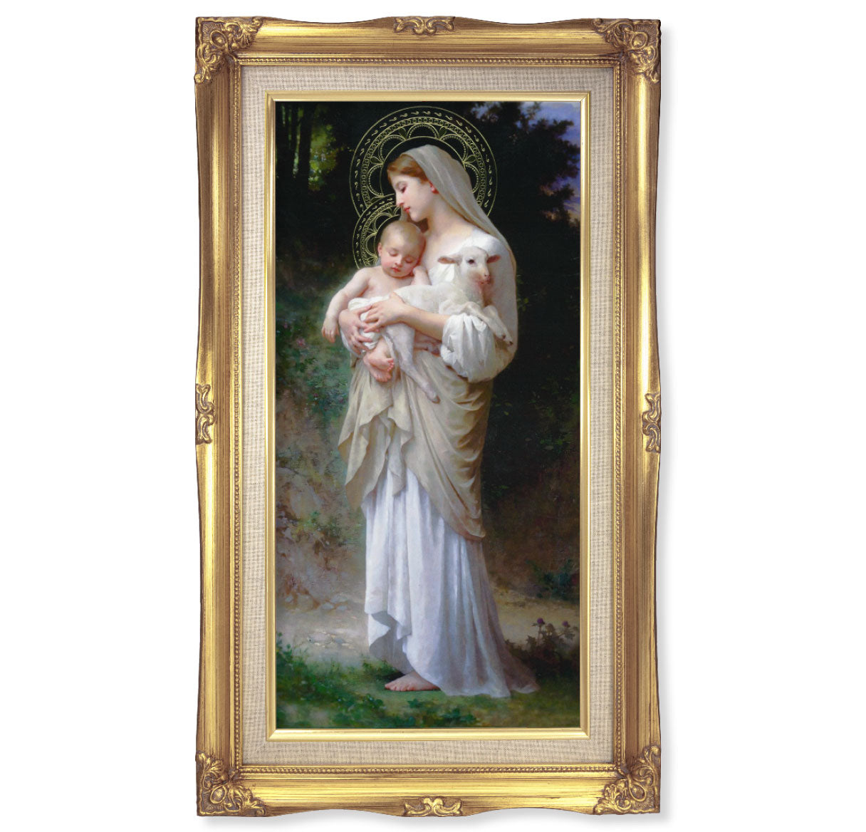 Divine Innocence Gold-Leaf Framed Art