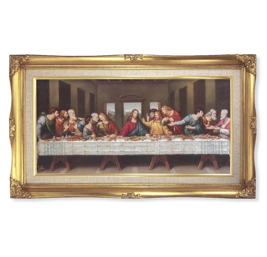 Last Supper Gold-Leaf Framed Art